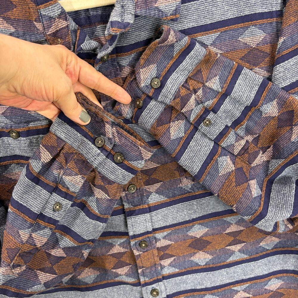 Goodfellow & Co Mens Size L Standard Fit Shirt Casual Button Up Southwest - Picture 4 of 11